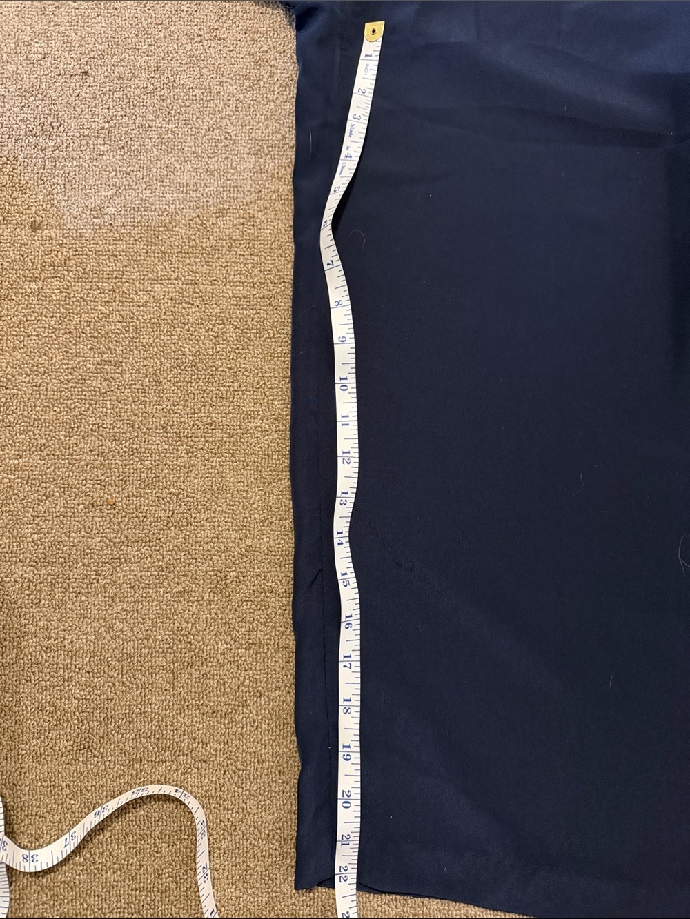 Michael Kors Navy blue belted wide leg pants - Picture 5 of 7